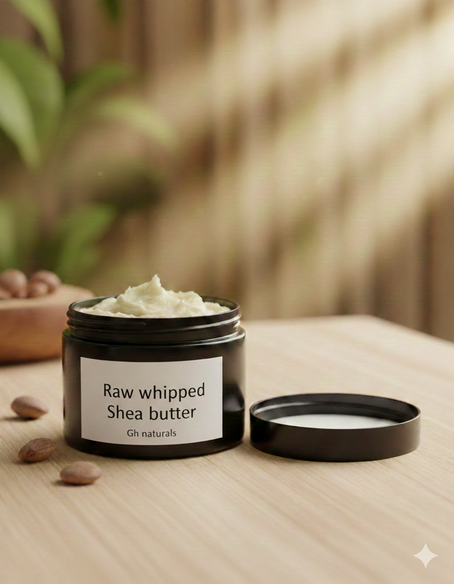 Raw whipped Shea butter
